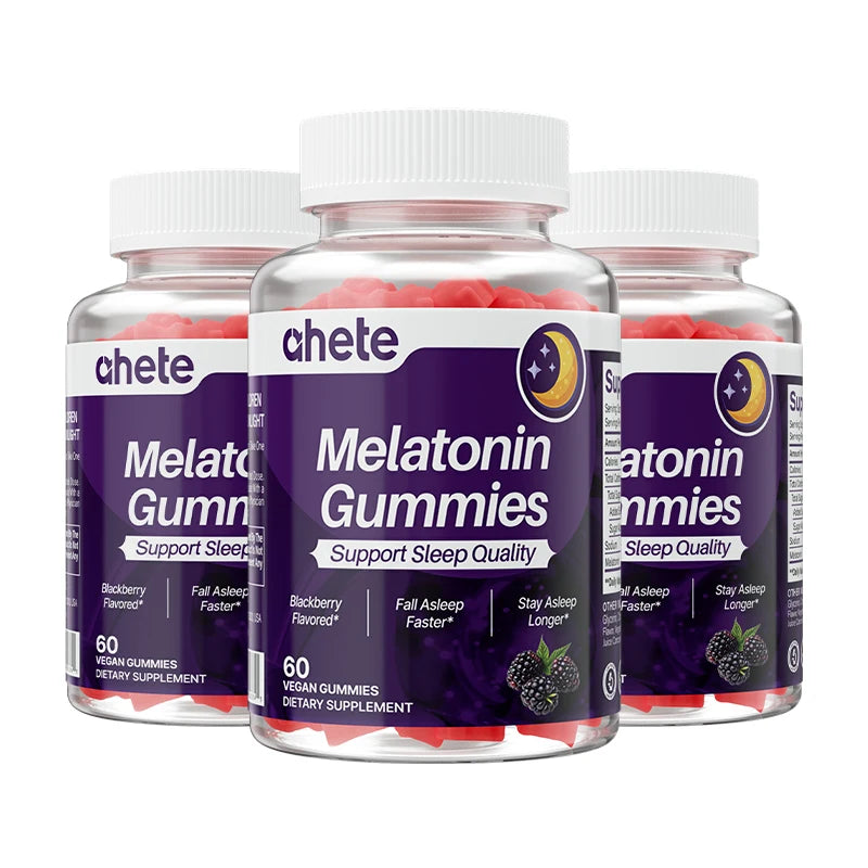 Ahete Melatonin Gummies - Vitamins & Minerals, Melatonin 5mg To Support Good Sleep And Physical And Mental Health.