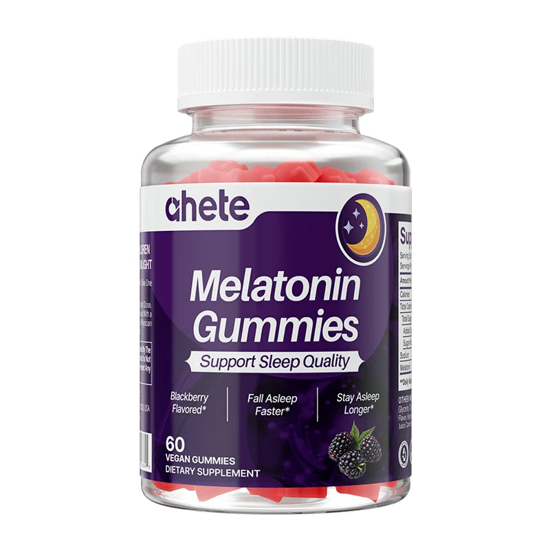 Ahete Melatonin Gummies - Vitamins & Minerals, Melatonin 5mg To Support Good Sleep And Physical And Mental Health.