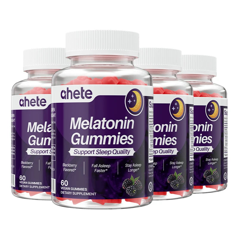 Ahete Melatonin Gummies - Vitamins & Minerals, Melatonin 5mg To Support Good Sleep And Physical And Mental Health.