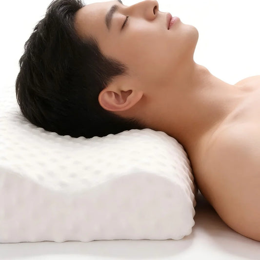 Memory Foam Sleeping Pillow Adjustable Side Sleeping Pillow Relieve Neck and Shoulder Pain Orthopedic Curve Neck Support