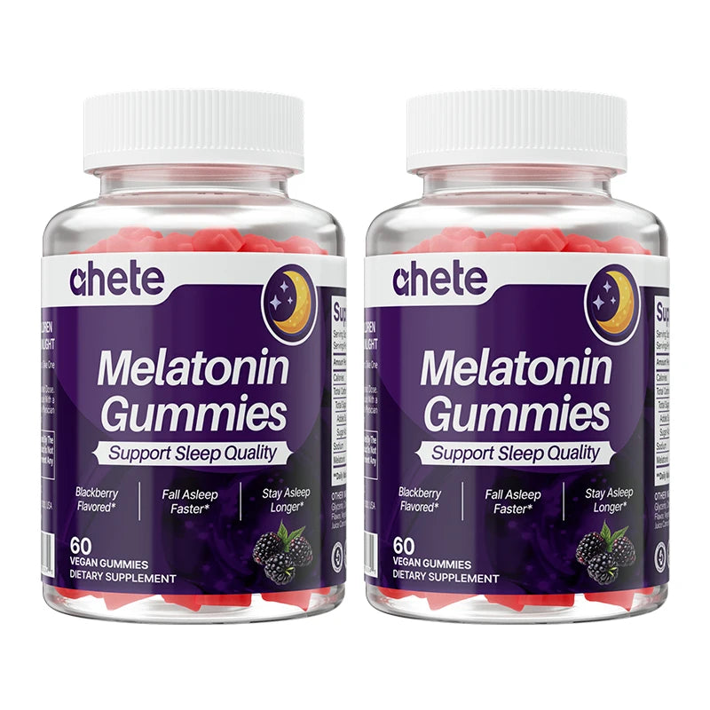Ahete Melatonin Gummies - Vitamins & Minerals, Melatonin 5mg To Support Good Sleep And Physical And Mental Health.